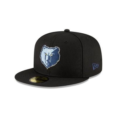 Sapca New Era Memphis Grizzlies NBA Pixel 59FIFTY Fitted - Negrii